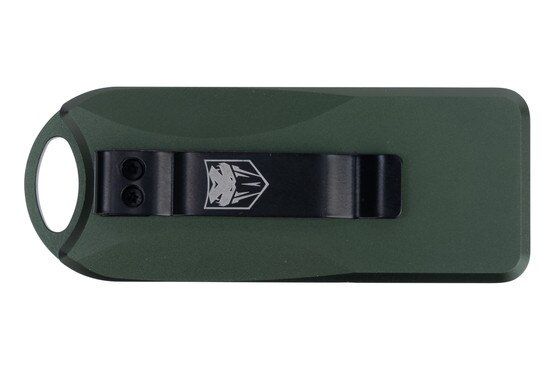 Cobratec OTF Bottle Opener has a pocket clip for easy carry
